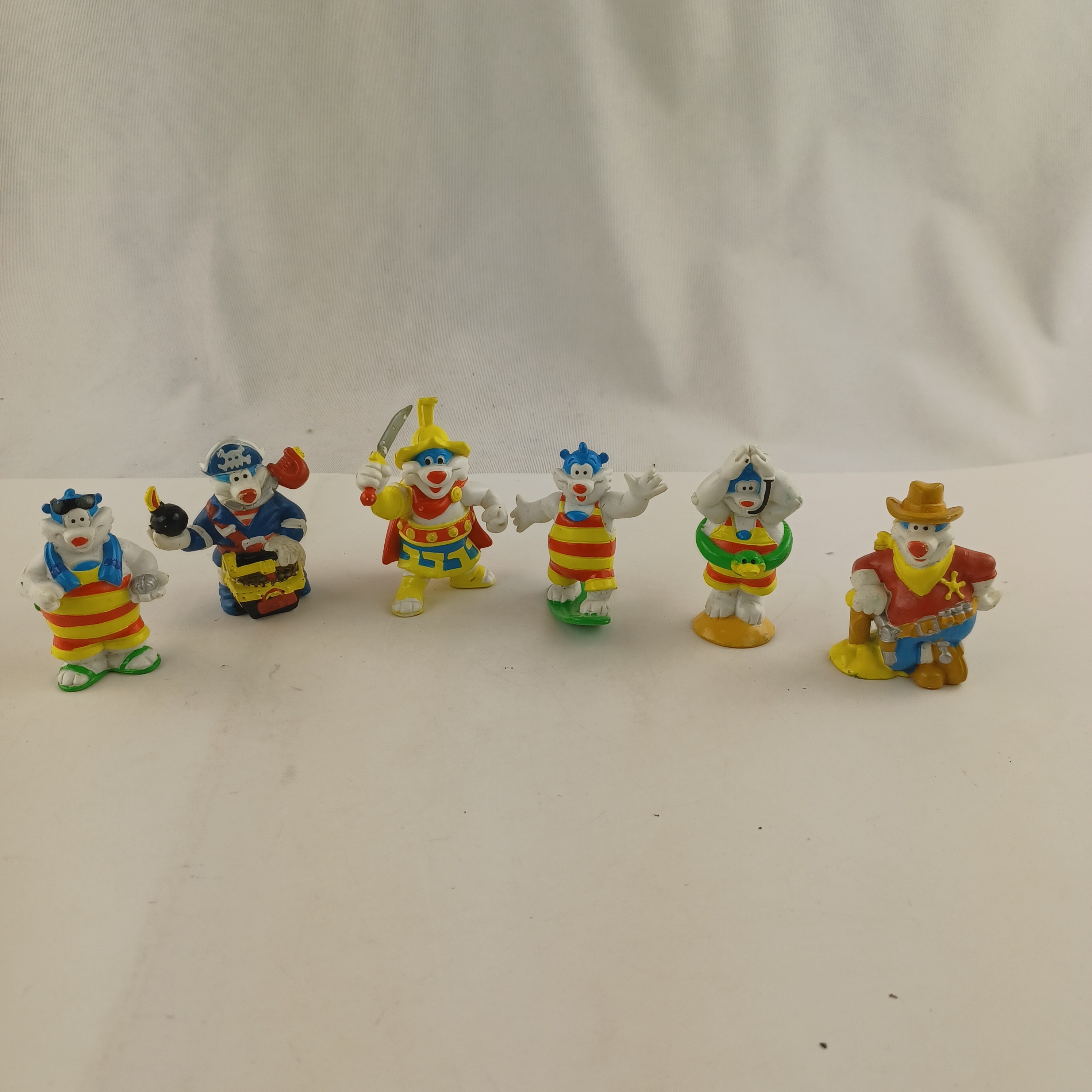 Lot de 6 figurines Flunchy vintage des années 1996 et 1997 de chez Flunch Très bon état - Vue 2 - 